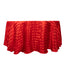 Satin Striped 120" Round Tablecloth Red - Silky Smooth Seamless Table Cover
