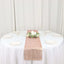 Plastic Woven Vinyl 13"x6ft Table Runner Metallic Rose Gold - Non-Slip & Reversible Tabletop Decor