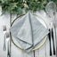 5 Pack Taffeta 20"x20" Napkins Silver - Accordion Crinkle Dinner Napkins