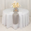 Lamour Satin 12"x108" Table Runner Silver - Smooth & Lustrous Finish