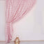 8ftx8ft Blush Satin Rosette Event Curtain Drapes, Backdrop Event Panel
