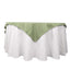 Premium Polyester 54"x54" Table Overlay Square Tablecloth Dusty Sage Green - 220GSM Stain and Wrinkle-Resistant Table Topper