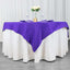 Premium Polyester 70"x70" Table Overlay Square Tablecloth Purple 220GSM Wrinkle-Resistant Table Cover