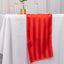 Satin 12"x108" Table Runner Red - Stripe Table Decor