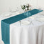 Polyester 12"x108" Table Runner Peacock Teal - Durable & Wrinkle-Resistant Table Decor