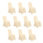 10 Pack Spandex Chair Covers for Banquet Chairs Beige - Durable Reusable Stretch Slip-On Covers