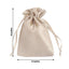 12 Pack 6"x9" Beige Satin Drawstring Wedding Party Favor Gift Bags