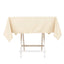 Scuba Square 54"x54" Tablecloth Beige - Wrinkle Free & Stain Resistant Table Cover