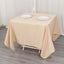 Premium Polyester Square Tablecloth 70"x70" Beige 220GSM Wrinkle-Resistant Table Cover