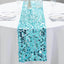 Big Payette Sequin 13"x108" Table Runner Turquoise - Dazzling Design - Linen Luxes