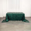 Sequin 90"x156" Rectangle Tablecloth Hunter Emerald Green - Seamless Big Payette Table Cover