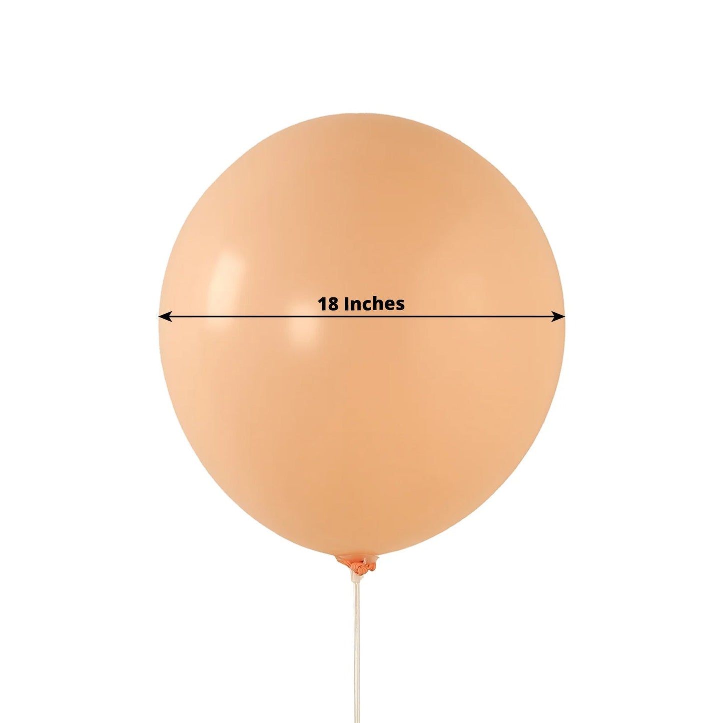 10 Pack Matte Pastel Blush Biodegradable Balloons 18", Round Eco-friendly Thick Latex Party Balloons