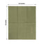 50-Pack Paper Dinner Napkins Dusty Sage Green with Gold Embossed Leaf - Stylish 2-Ply Disposable Napkins for Weddings 18GSM