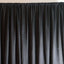 Black Chiffon Polyester Event Curtain Drapes, Dual Layer Divider Backdrop Event Panels with Rod Pockets - 20ftx10ft - Linen Luxes