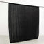 Black Crushed Velvet Backdrop Curtain â€“ 8ft x 8ft Event Drape with Rod Pocket, Privacy Panel for Photo Booths & Events - Linen Luxes