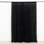 Black Crushed Velvet Backdrop Curtain â€“ 8ft x 8ft Event Drape with Rod Pocket, Privacy Panel for Photo Booths & Events - Linen Luxes