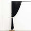 Black Crushed Velvet Backdrop Curtain â€“ 8ft x 8ft Event Drape with Rod Pocket, Privacy Panel for Photo Booths & Events - Linen Luxes