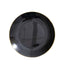 10-Pack Plastic 10" Round Dinner Plates in Black with Gold Rim - Glossy Disposable Party Plates