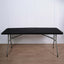 Stretch Spandex 72"x30" Rectangle Tablecloth Top Cover Black - Durable Fitted Table Topper Cap