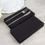 20 Pack Linen-Like Paper 8.5"x4" Napkins Black - Highly Absorbent & Disposable Airlaid Guest Towels