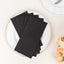 20 Pack Linen-Like Paper 8.5"x4" Napkins Black - Highly Absorbent & Disposable Airlaid Guest Towels