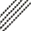 Faux Pearl Beaded 16" Chair Back Garland Sash Black Gatsby-Inspired Style - Pre-Tied Chic Wedding Decor for Chiavari Chairs