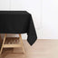 Premium Polyester Square Tablecloth 70"x70" Black 220GSM Wrinkle-Resistant Table Cover