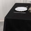 Scuba Square 54"x54" Tablecloth Black - Wrinkle Free & Stain Resistant Table Cover