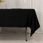 Lamour Satin 60"x102" Rectangle Tablecloth Black - Durable & Silky Soft Feel Table Cover for Weddings & Banquets