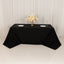 Cotton Blend 90"x132" Rectangle Tablecloth Black - Seamless Wrinkle-Resistant Table Cover