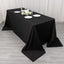 Scuba Rectangular 90"x132" Tablecloth Black - Wrinkle Free, Stain Resistant & Seamless Table Cover for Weddings and Parties