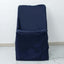 Polyester Chair Cover for Folding Lifetime Chairs Navy Blue - Reusable Durable Slip-On Cover