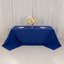 Cotton Blend 90"x132" Rectangle Tablecloth Royal Blue - Seamless Wrinkle-Resistant Table Cover