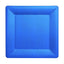 10-Pack Disposable Square Charger Plates in Royal Blue with Leather Like Texture - 1100GSM Durable Paper Chargers 13"