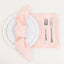 5 Pack Lamour Satin 20"x20" Napkins Blush - Soft Matte Finish Dinner Napkins