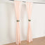 2 Pack Blush Polyester Event Curtain Drapes, 10ftx8ft Backdrop Event Panels With Rod Pockets 130 GSM