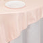 Lamour Satin 72"x72" Table Overlay Square Tablecloth Blush - Smooth Finish Table Topper