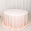 Scuba Round 132" Tablecloth Blush - Wrinkle Free & Stain Resistant Seamless Table Cover