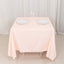 Scuba Square 70"x70" Tablecloth Blush - Wrinkle Free & Stain Resistant Table Cover