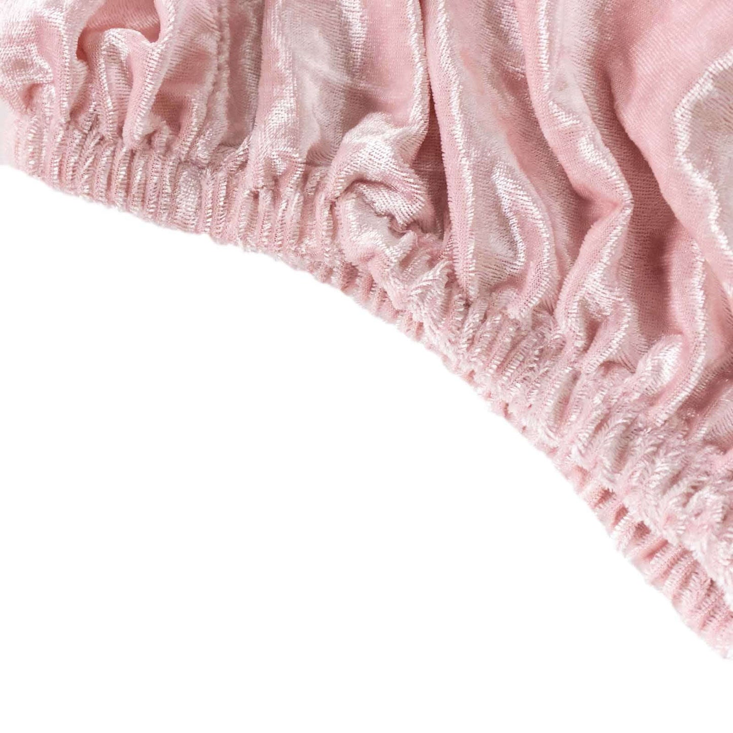 Set of 5 Blush Crushed Velvet Cylinder Pedestal Stand Covers, Premium Pillar Prop Covers