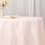 Premium Polyester 108" Round Tablecloth Blush - Wrinkle-Resistant 220GSM Table Cover
