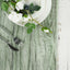 Gauze Cheesecloth 10ft Table Runner Sage Green - Rustic Boho Style