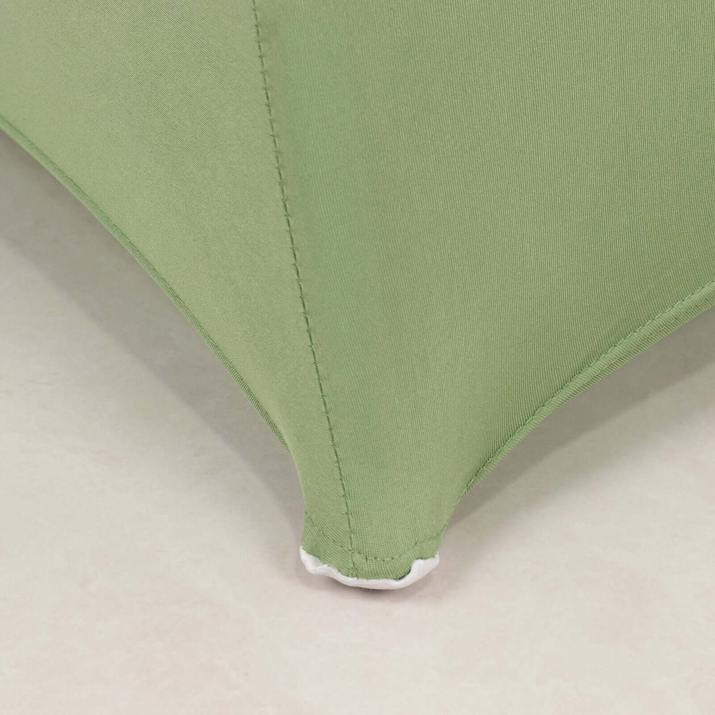 Stretch Spandex Chair Cover Sage Green for Folding Chairs - Secure Fit Slipcover with Silver Rhinestone Buckled Sash Band
