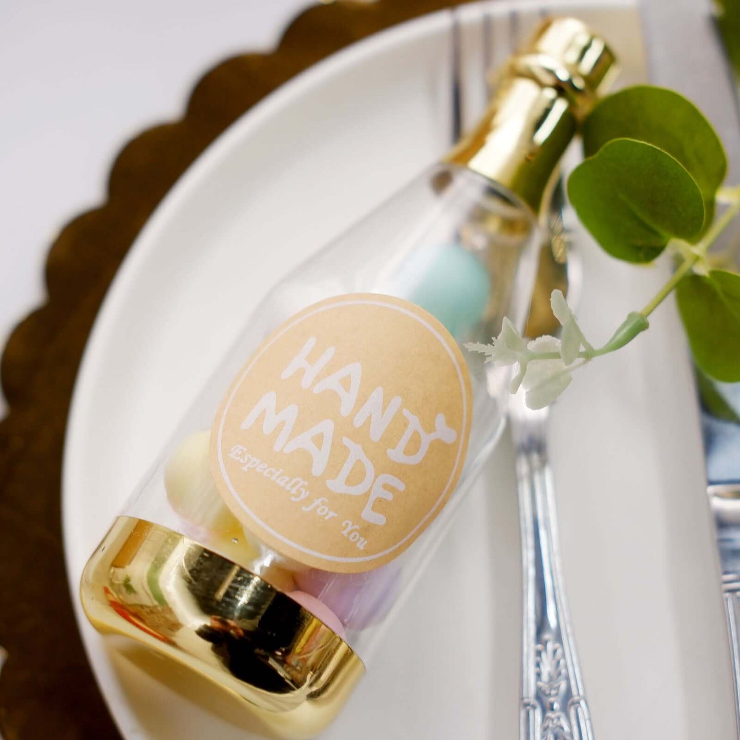 500Pcs 1.5" Handmade Especially For You Stickers Roll, Cookie and Bakery Box Labels - Round