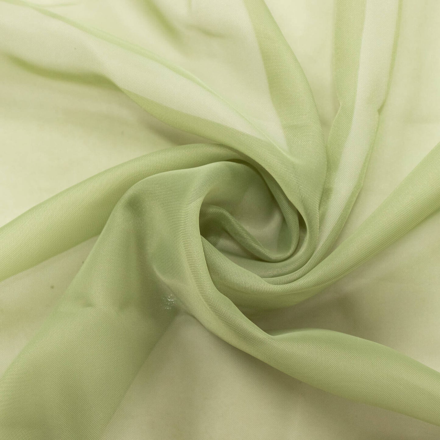 5ftx14ft Dusty Sage Green Chiffon Curtain Panel, Durable Flame Resistant Backdrop Ceiling Drapery With Rod Pocket