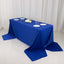 Scuba Rectangular 90"x156" Tablecloth Royal Blue - Wrinkle Free, Stain Resistant & Seamless Table Cover
