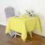 Polyester Square 54"x54" Tablecloth Yellow - Wrinkle-Resistant & Durable Table Cover