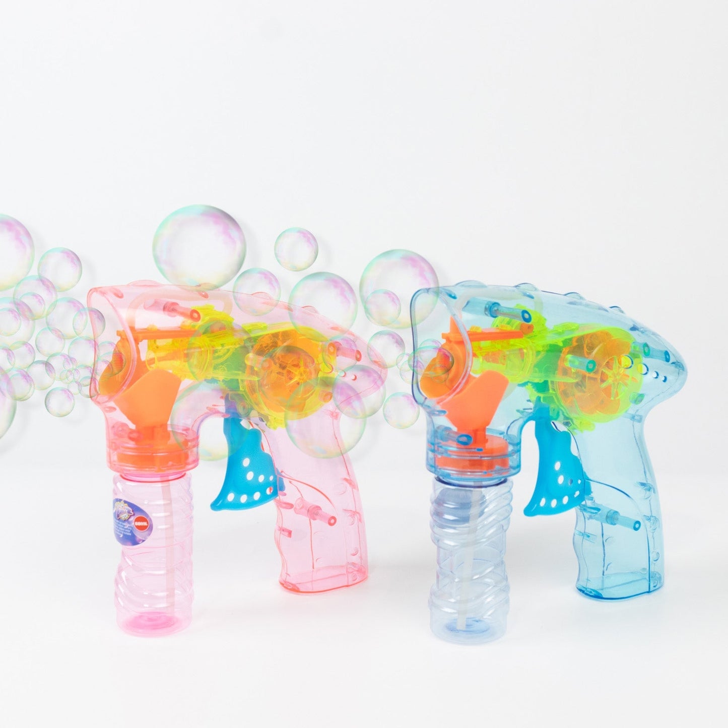 6-Pack LED Bubble Guns Party Favor Bubbles with Solution & Refillable Bottles â€“ Fun Favors for Weddings, Kids Parties, No Batteries Required