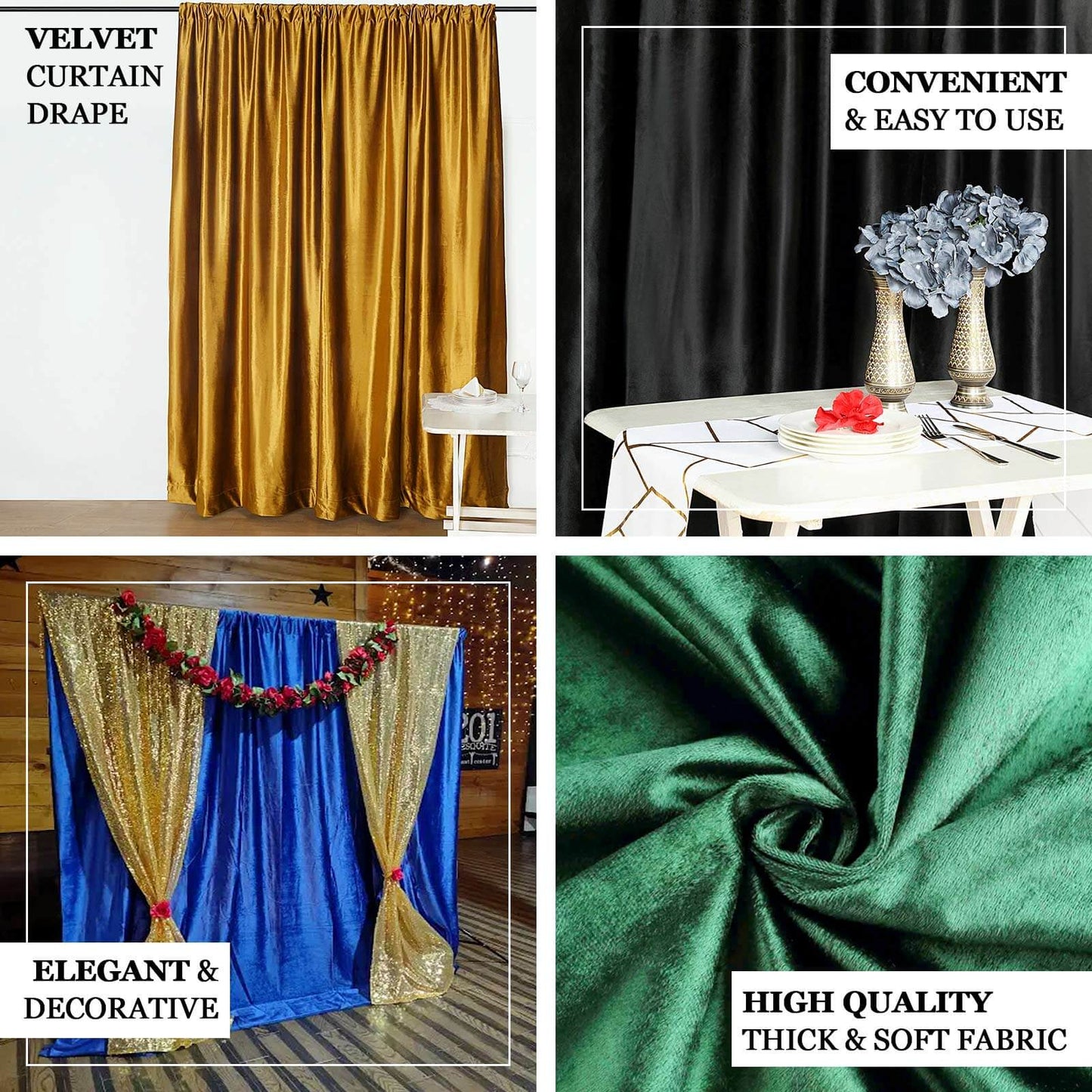Burgundy Crushed Velvet Backdrop Curtain â€“ 8ft x 8ft Event Drape with Rod Pocket, Privacy Panel for Photo Booths & Events - Linen Luxes