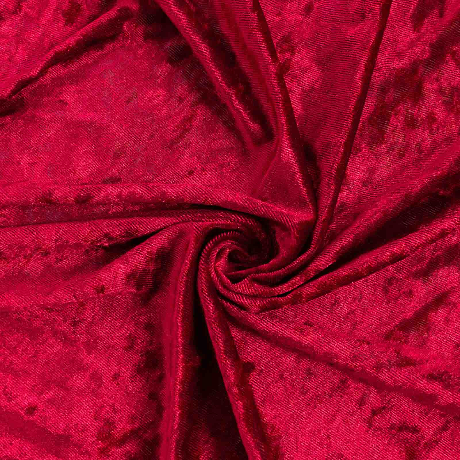 Burgundy Crushed Velvet Backdrop Curtain â€“ 8ft x 8ft Event Drape with Rod Pocket, Privacy Panel for Photo Booths & Events - Linen Luxes